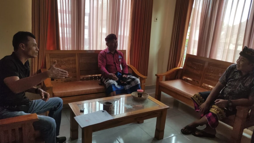 koordinasi penanganan pipa pam desa yg terkena longsor