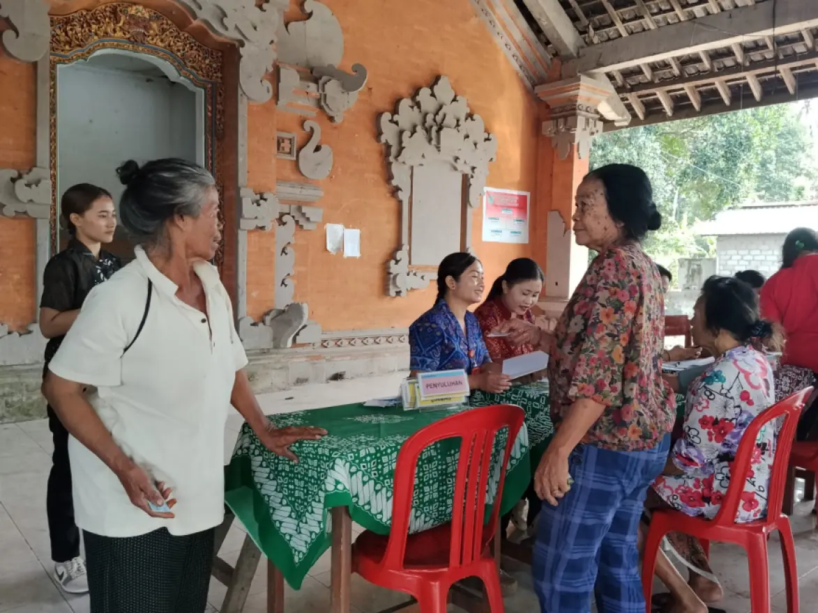 kegiatan posyandu di banjar dinas BARU