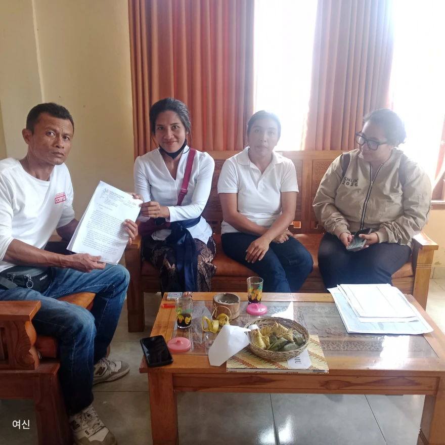 PEMBERITAHUAN KE DESA TERKAIT PELAKSANAAN SENSUS EKONOMI, OLEH 3 PETUGAS SENSUS